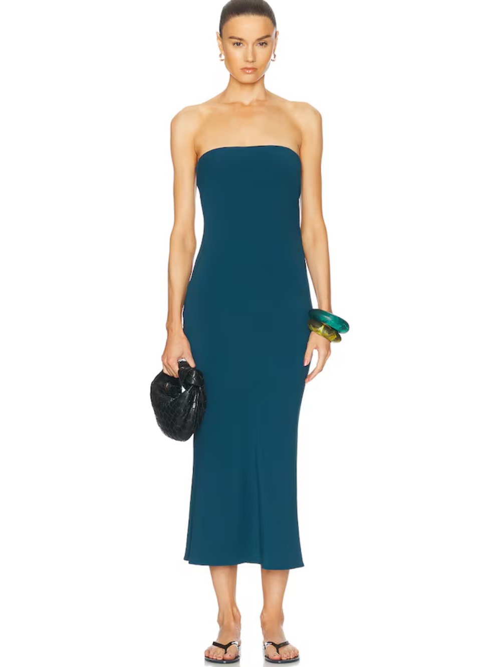 NWT Bond-eye Australia Freya Strapless Teal Midi Dress or Maxi Skirt